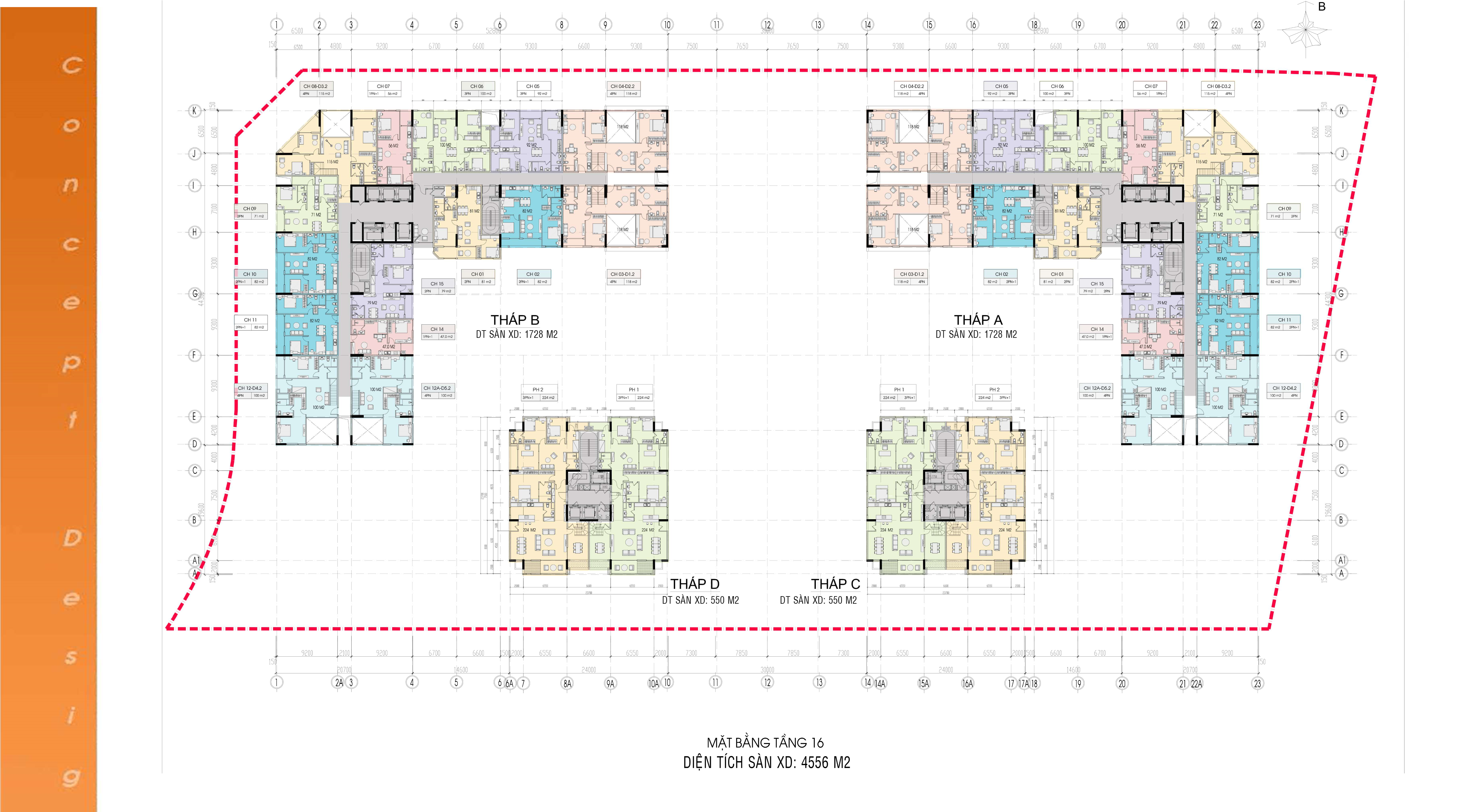 Mặt Bằng Platinum Long Biên